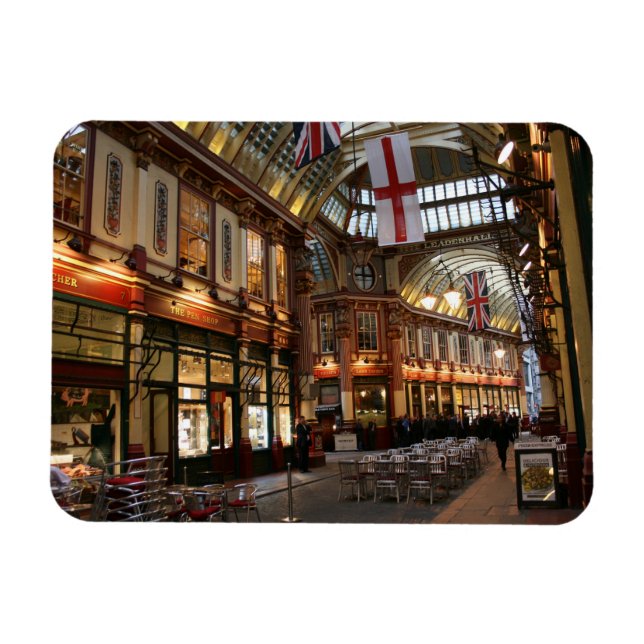 A London Scene Leadenhall Market Magnet (Horizontal)