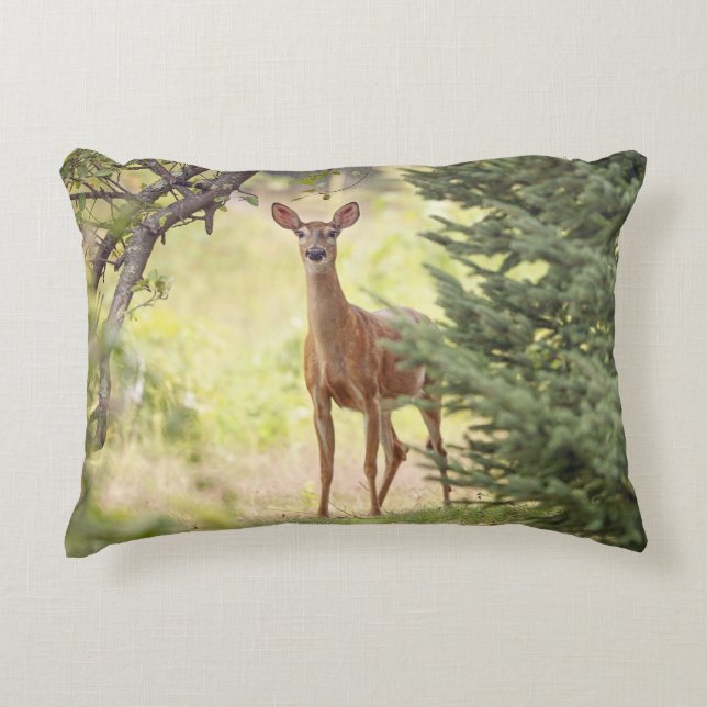 A Lone Deer  Decorative Cushion (Front)