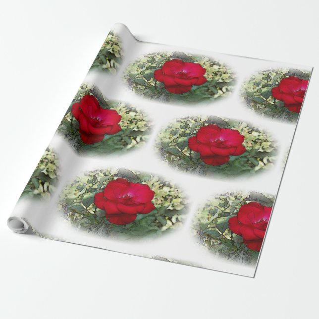 A lonely rose wrapping paper (Unrolled)