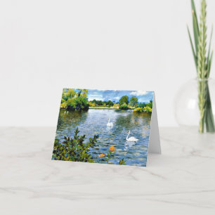 A Long Island Lake, fine art, Card