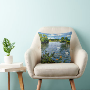 A Long Island Lake, fine art, Cushion