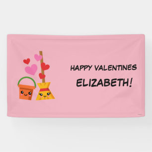 A Long Lasting Love Hearts Pattern Banner