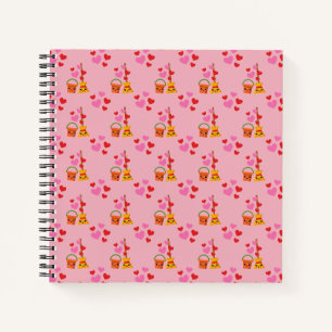 A Long Lasting Love Hearts Pattern Notebook