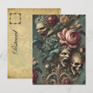 A Long Way Out of Pain – Gothic Victorian  Holiday Postcard