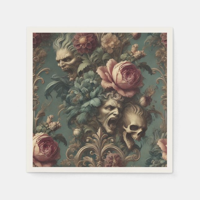 A Long Way Out of Pain – Gothic Victorian  Napkin (Front)