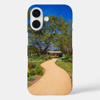 a long winding footpath at Descanso Gardens iPhone 16 Case