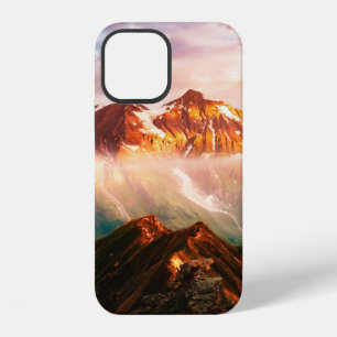 A look at the sunlit hills at twilight. Dramatic e iPhone 12 Case