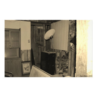 A Look Inside Of An Old Building Photo Print