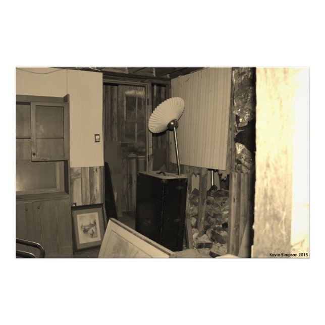 A Look Inside Of An Old Building Photo Print (Front)