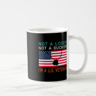 A Loser Sucker I Am A Us Veteran Biden 2020 Anti T Coffee Mug