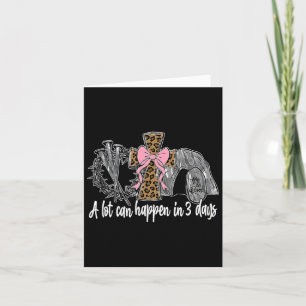 A Lot Can Happen In 3 Days Coquette Bow Easter Wom Card