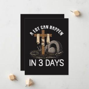 A Lot Can Happen In 3 Days Easter Religious Announcement