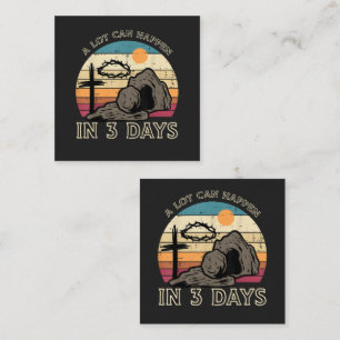 A Lot Can Happen in 3 Days Easter Religious Card