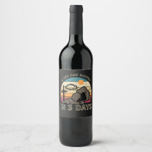 A Lot Can Happen in 3 Days Easter Religious Wine Label