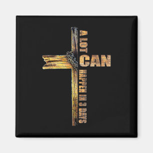 A Lot Can Happen In 3 Days Easter Religious Women Magnet