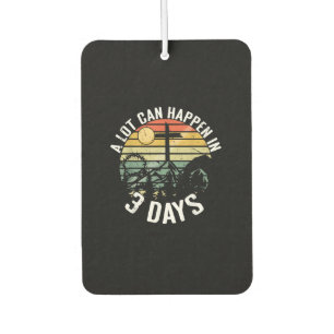 A Lot Can Happen In 3 Days Jesus Christ Happy East Car Air Freshener