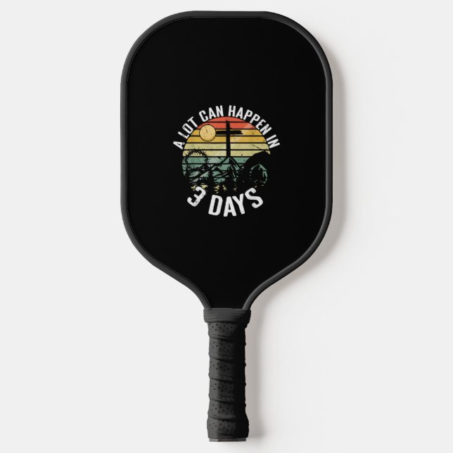 A Lot Can Happen In 3 Days Jesus Christ Happy East Pickleball Paddle (Front)