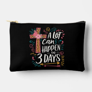 A Lot Can Happen In 3 Days Jesus Easter Accessory Pouch