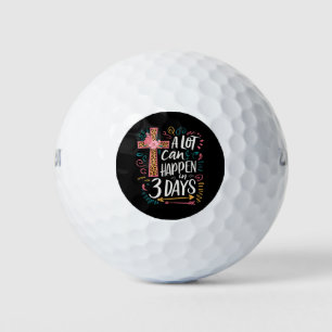 A Lot Can Happen In 3 Days Jesus Easter Golf Balls