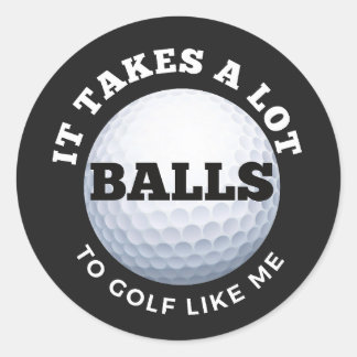 A Lot Of Balls Golf Stickers, Funny Golf stickers