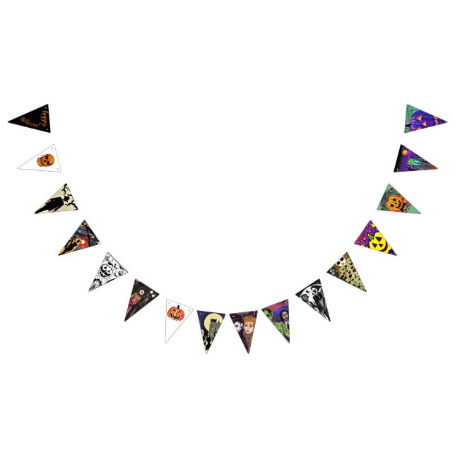 A lot of creatures for Halloween Bunting (All)