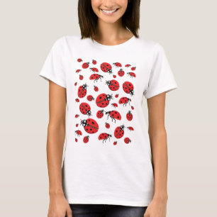 A lot of Ladybugs Lucky Pattern T-Shirt