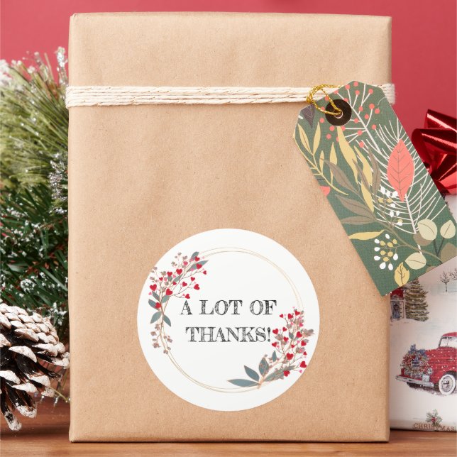 A LOT OF THANKS STICKER (Holiday)