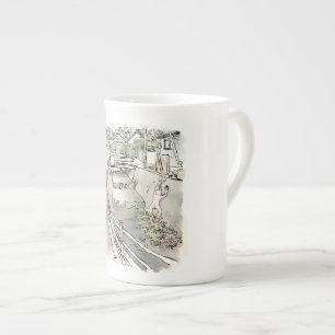 a lottery bone china mug