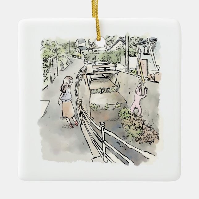 a lottery ceramic ornament (Front)