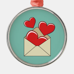 A Love Letter Metal Ornament