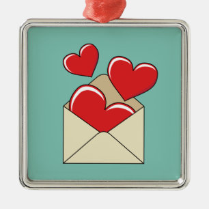 A Love Letter Metal Ornament