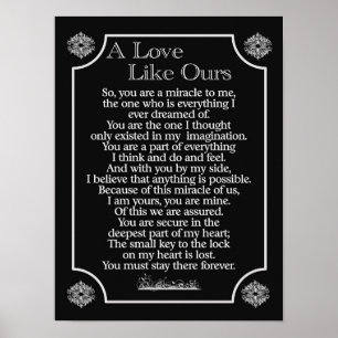 A LOVE LIKE OURS -- Poster print