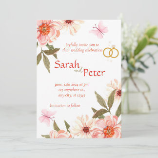 A Love Story Begins – Join Us for Our Wedding Cele Holiday Card