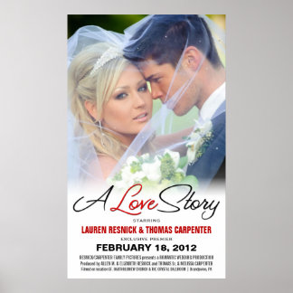 A Love Story - Wedding Movie Photo Poster