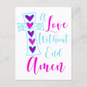 A Love Without End Amen Jesus Inspired Quote Chris Enclosure Card