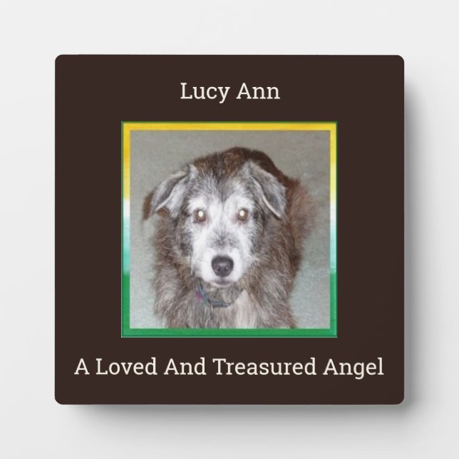 A Loved and Treasured Angel Plaque (Front)