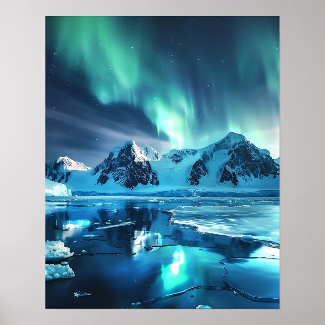 A lovely Aurora Borealis  Poster (Front)