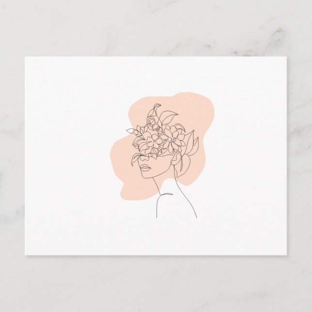 A lovely Bohemian-inspired Lady on a postcard (Front)