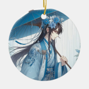 A Lovely Chinese Lord (Oriental Manga Style) Ceramic Ornament