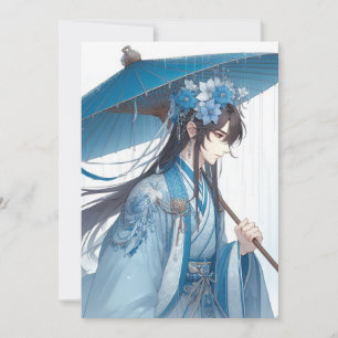 A Lovely Chinese Lord (Oriental Manga Style) Invitation