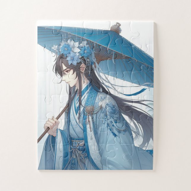 A Lovely Chinese Lord (Oriental Manga Style) Jigsaw Puzzle (Vertical)