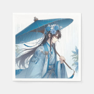 A Lovely Chinese Lord (Oriental Manga Style) Napkin