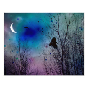 A Lovely Crescent Moon Photo Print