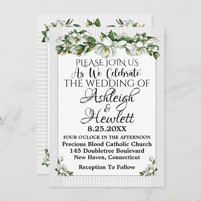 A Lovely Day For A Wedding - Invitation (Front/Back)