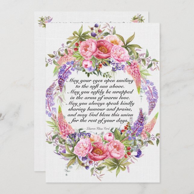 A Lovely Day For A Wedding Invitation (Front/Back)