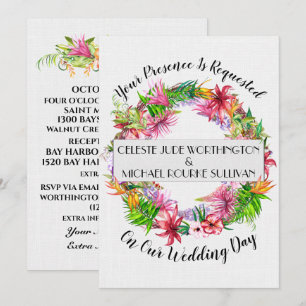 A Lovely Day For A Wedding - Invitation