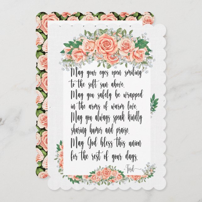 A Lovely Day For A Wedding Invitation (Front/Back)