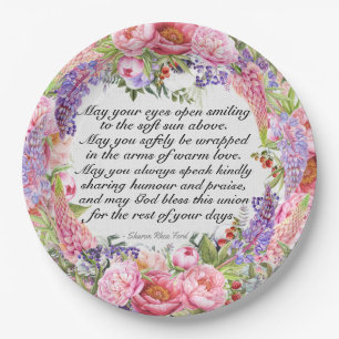 A Lovely Day For A Wedding Paper Plate