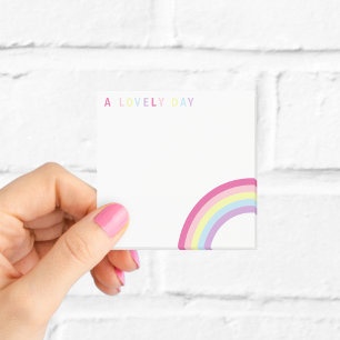 A Lovely Day Rainbow Post-it Notes