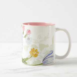 A lovely floral pattern Two-Tone coffee mug